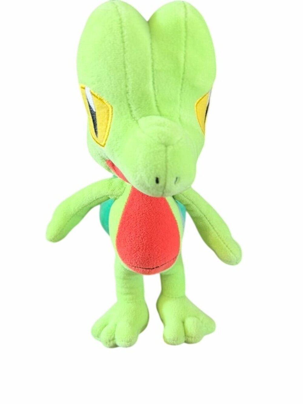 Treecko Plush Toy Green Soft Stuffed Animal Collectible Figure 8" Tall Kids Gift - Picture 2 of 3